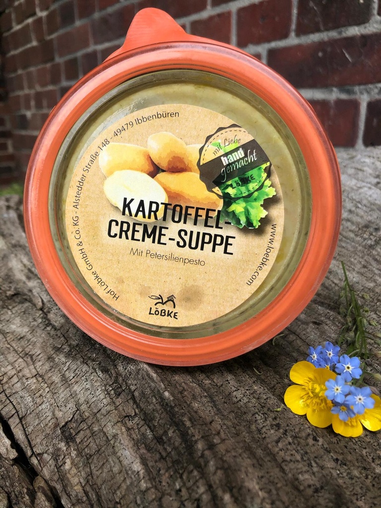 Kartoffel-Creme-Suppe mit Petersilienpesto 580ml von Löbke