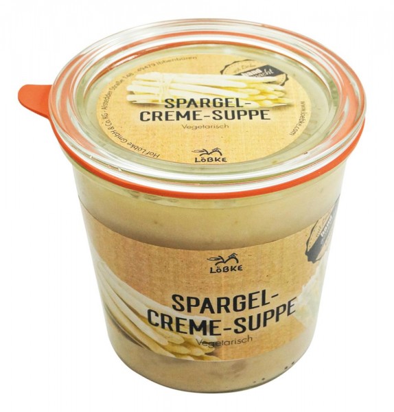Spargelcreme-Suppe 580ml Weckglas von Löbke