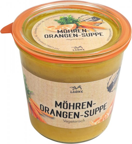 Möhren-Orangen Suppe 580ml im Weckglas von Löbke VEGETARSICH