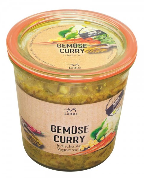 Gemüse-Curry Indische Art 580ml vegeatarisch im Weckglas von Löbke