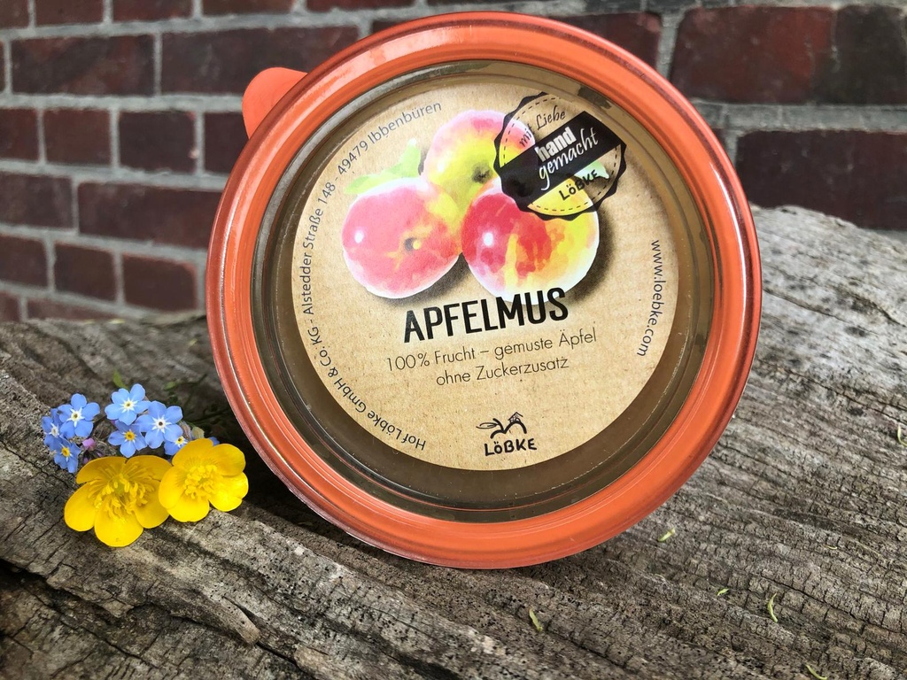 Apfelmus 580ml im Weckglas von Löbke