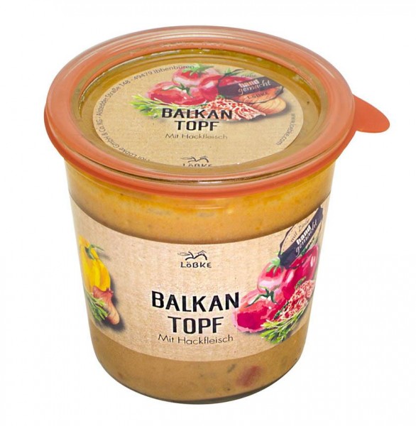 Balkantopf Eintopf mit Hackfleisch 580ml im Weckglas von Löbke