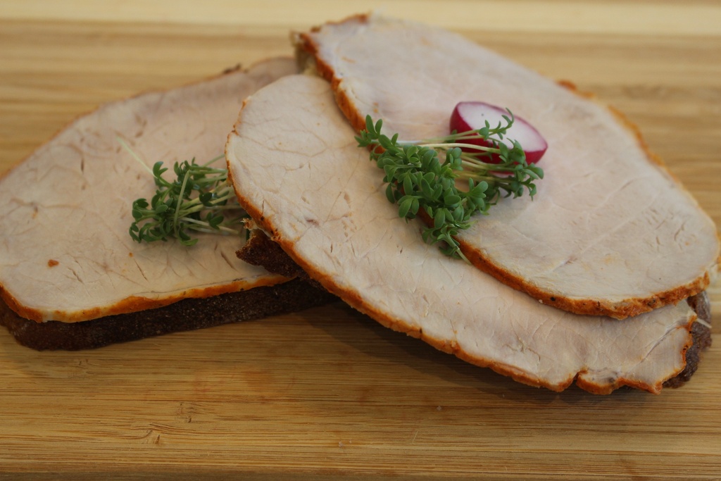 Braten als Aufschnitt geschnitten und verpackt 100g von Merschformann 