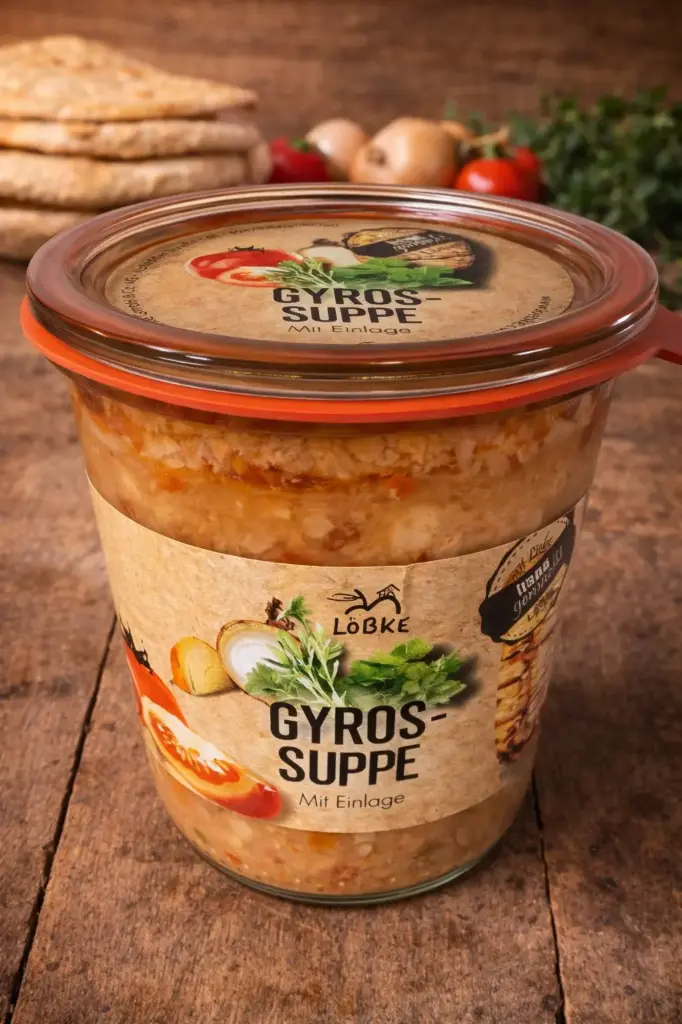 Gyrossuppe 580ml im Weckglas von Löbke