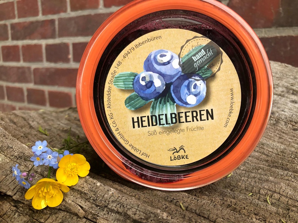 Heidelbeeren 580ml im Weckglas von Löbke 
