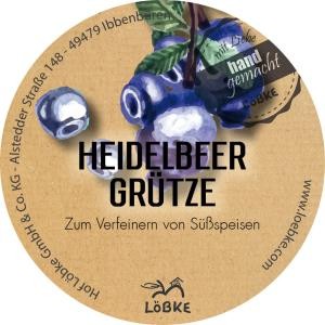 Heidelbeergrütze 580ml im Weckglass von Löbke