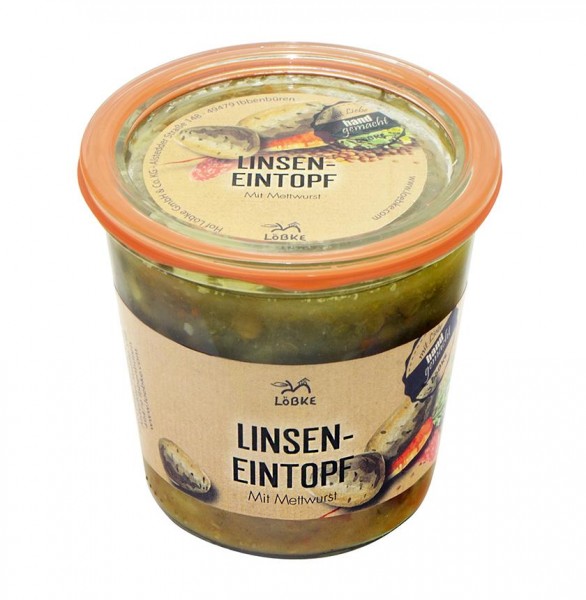 Linseneintopf mit Mettwurst 580ml von Löbke