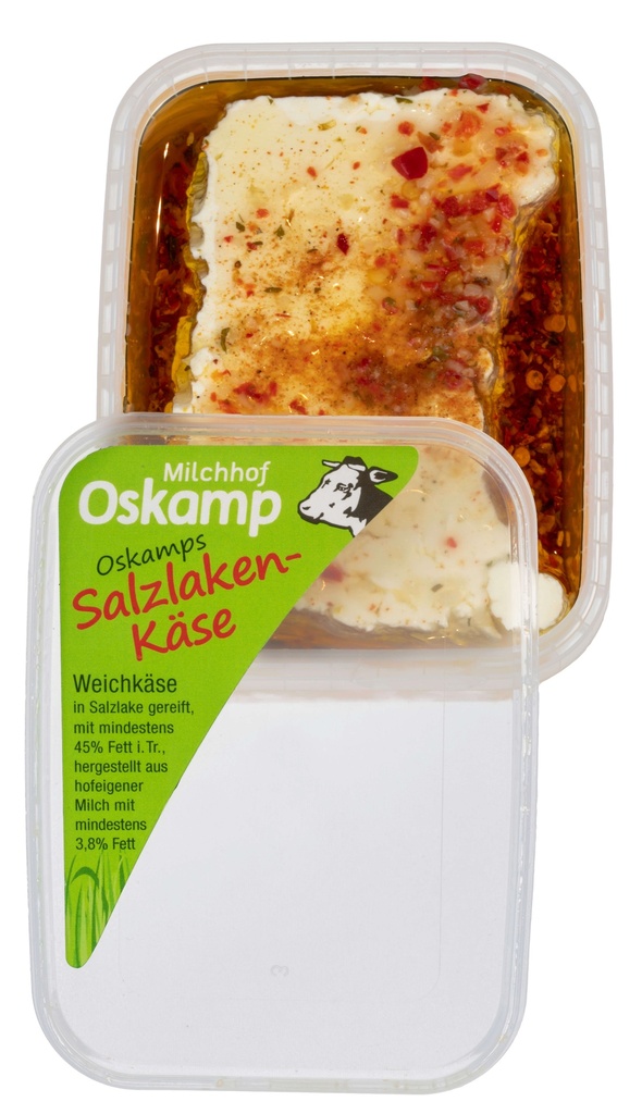 Oskamps Salzlakenkäse Weichkäse Chili-Paprika 250g