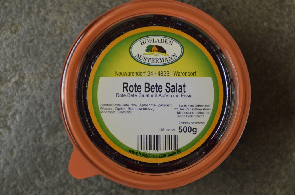 Rote Beete Salat mit Äpfeln 0,5 l von AUS