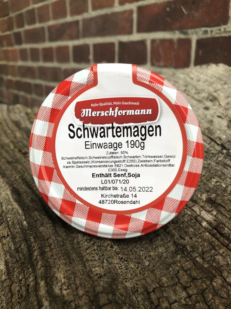 Schwartemagen im Glas 190g von Merschformann 