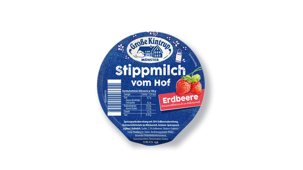 Stippmilch Erdbeere 180g