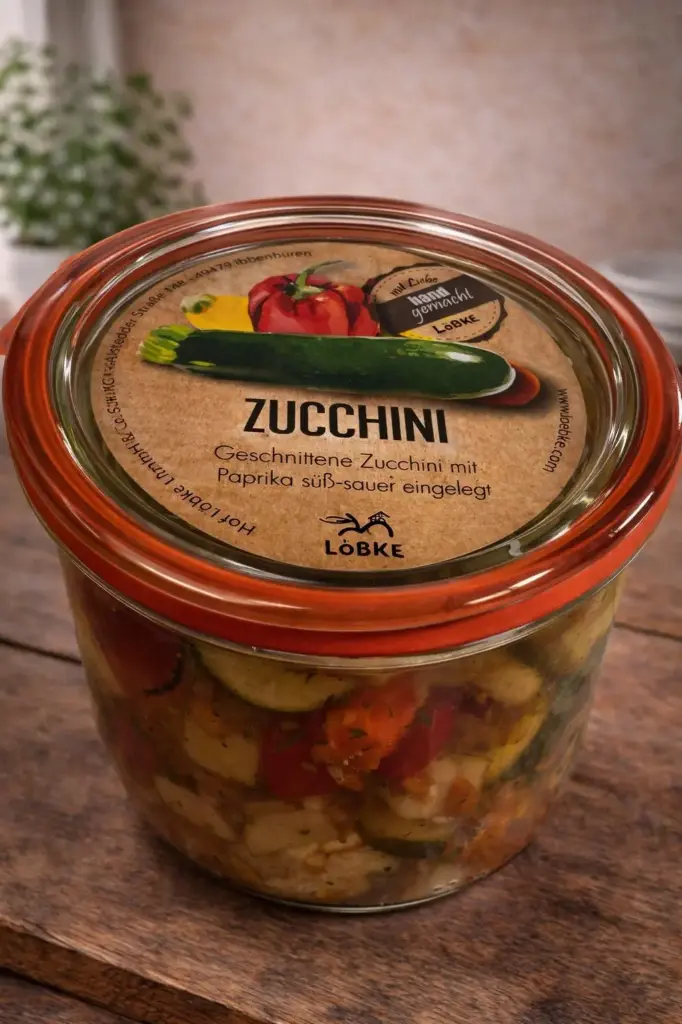 Zucchini 580ml im Weckglas von Löbke