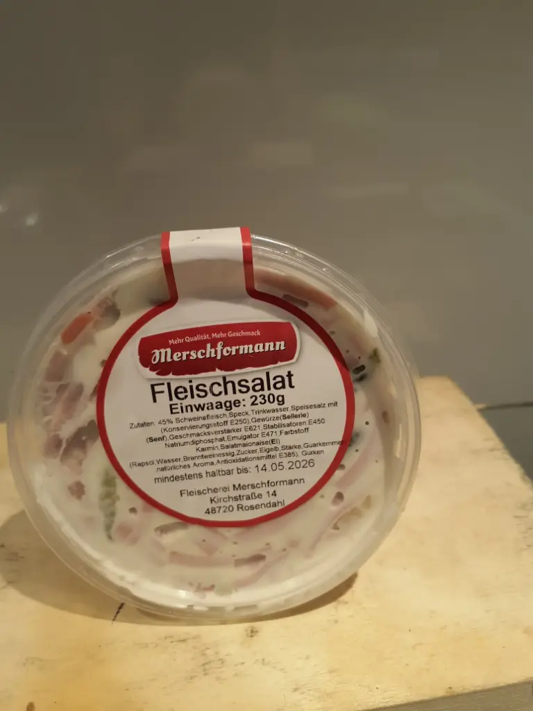 Fleischsalat im Becher von Merschformann