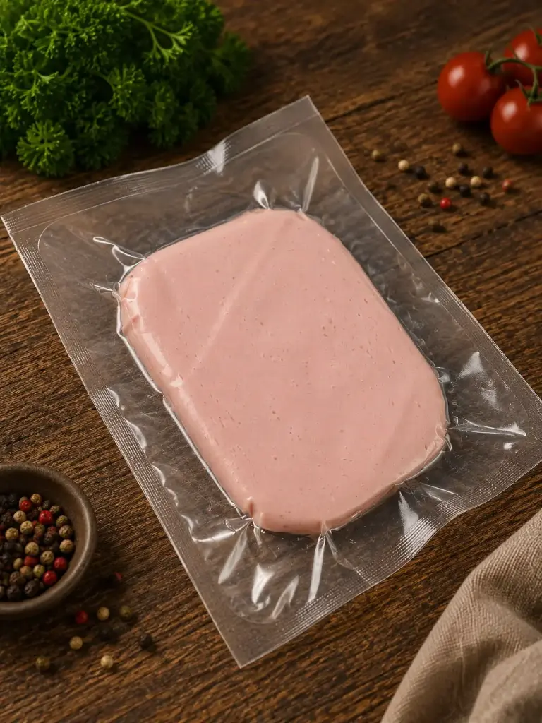 Schinkenwurst verpackt und geschnitten 100g von Merschformann 