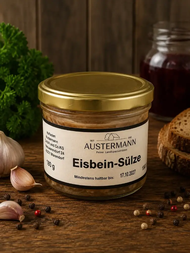 Eisbeinsülze im Glas von AUS
