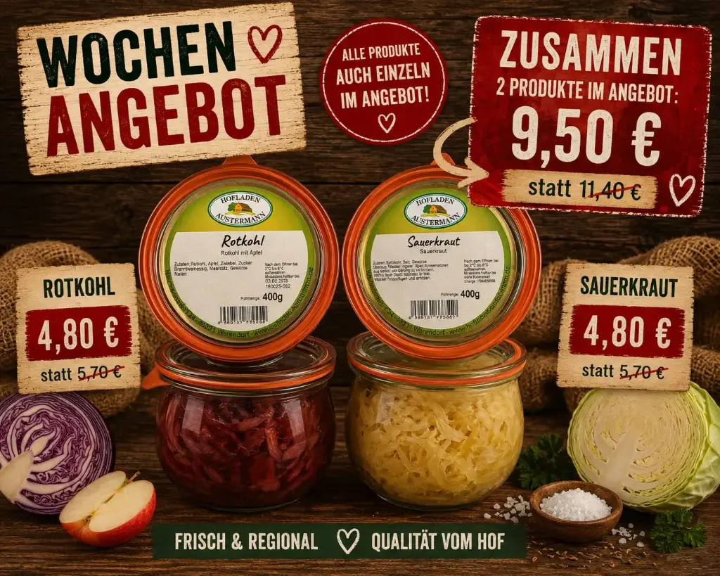 Rotkohl & Sauerkraut Angebot Paket  
