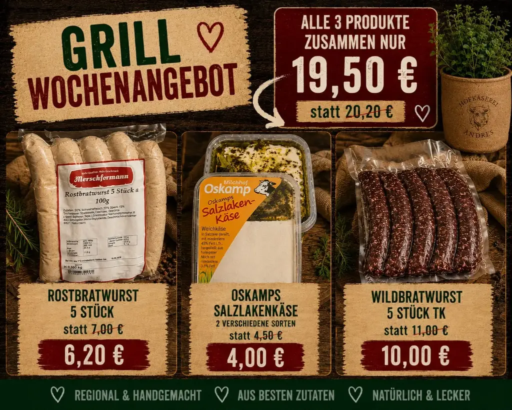 Grillzeit bei Bauer Melchior Paket