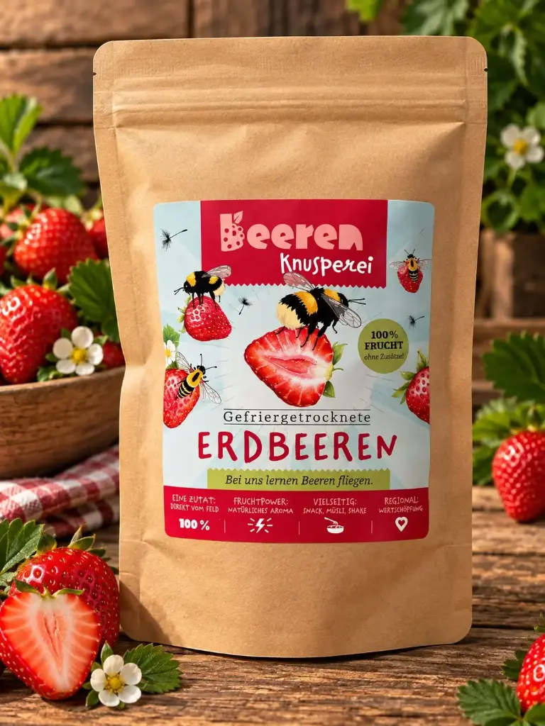 Erdbeeren Gefriergetrocknet   
