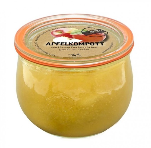 Apfelkompott 580ml im Weckglas von Löbke
