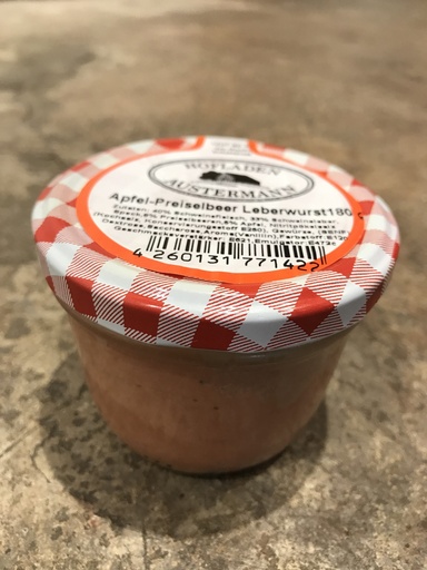 Apfel Preiselbeer Leberwurst AUS 180g