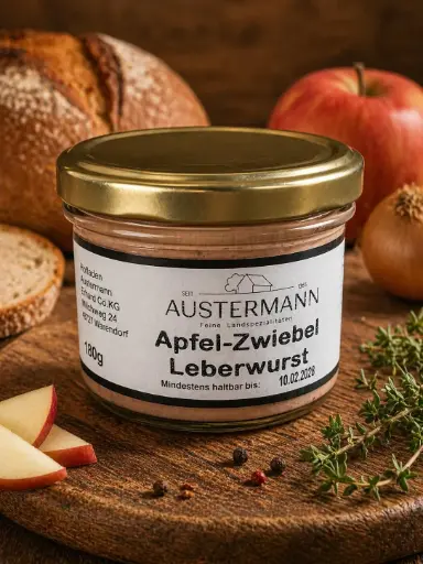 Apfel Zwiebel Leberwurst AUS 180g