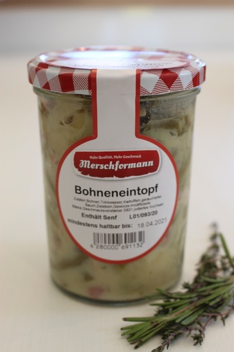 Bohneneintopf 400g von Merschformann im Glas 