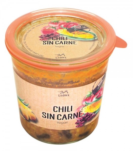 Chili sin Carne Eintopf 580ml Weckglas VEGAN Löbke