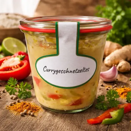 Currygeschnetzeltes im Weckglas von AUS 