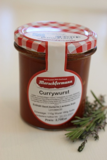 Currywurst 290g von Merschformann im Glas 