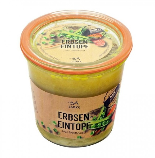 Erbseneintopf mit Mettwurst 580ml von Löbke