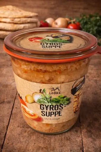Gyrossuppe 580ml im Weckglas von Löbke