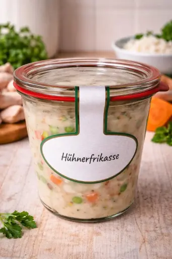 Hühnerfrikassee im Weckglas von AUS