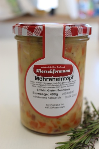 Möhreneintopf 400g von Merschformann im Glas 