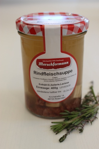 Rindfleischsuppe 400g von Merschformann 