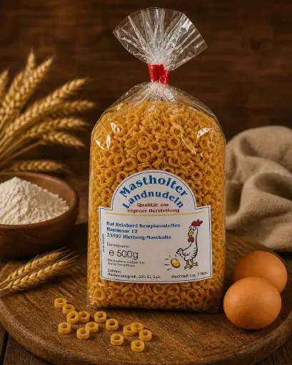 Ringe Nudeln 500g von Mastholter Landnudeln