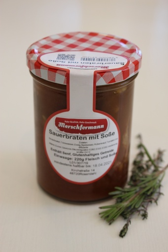 Sauerbraten mit Soße 400g von Merschformann im Glas 