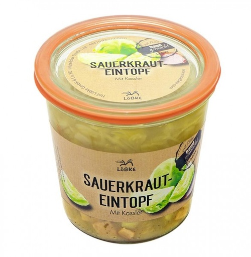 Sauerkrauteintopf mit Kassler 580ml von Löbke