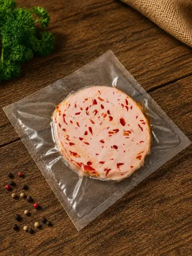 Schinkenwurst mit Paprika geschnitten und verpackt 100g von Merschformann 