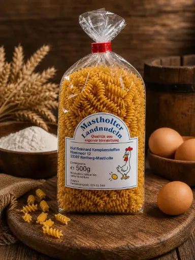Spirelli Nudeln 500g von Mastholter Landnudeln
