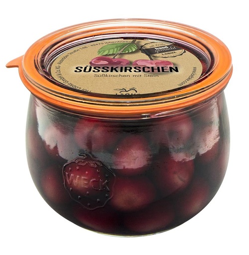 Süßkirschen 580ml Weckglas von Löbke