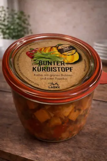 Bunter Kürbistopf 580ml von Löbke  