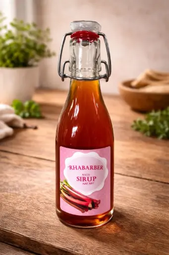 Rhabarber - Nach Sirup 0,20l Bügelflasche von Löbke 