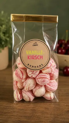 Bonbons Vanille-Kirsch 100g Tüte von Löbke