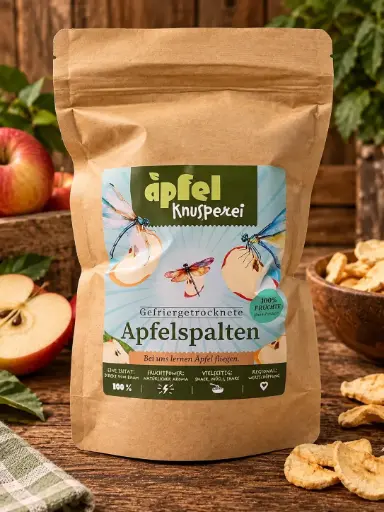 Apfelspalten Gefriergetrocknet  